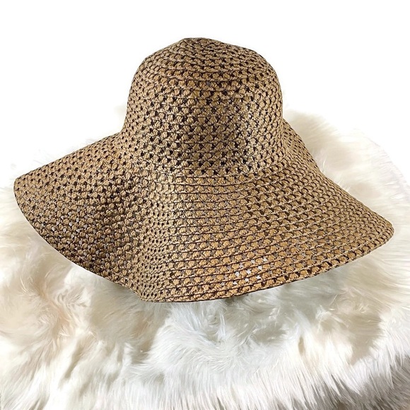 Floppy Wide Brim Tan Sun Hat - Picture 1 of 5